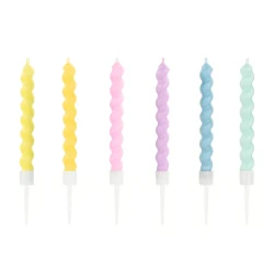 Sviečky Pastelové 6 ks