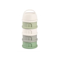 Súprava téglikov na sušené mlieko / desiatu Cotton White / Sage Green