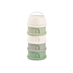 Súprava téglikov na sušené mlieko / desiatu Cotton White / Sage Green