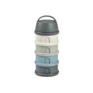 Súprava téglikov na sušené mlieko / desiatu Mineral Grey / Blue