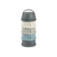 Béaba Súprava téglikov na sušené mlieko / desiatu Mineral Grey / Blue