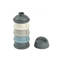 Súprava téglikov na sušené mlieko / desiatu Mineral Grey / Blue