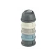 Béaba Súprava téglikov na sušené mlieko / desiatu Mineral Grey / Blue