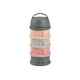 Béaba Súprava téglikov na sušené mlieko / desiatu Mineral Grey / Pink