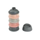 Béaba Súprava téglikov na sušené mlieko / desiatu Mineral Grey / Pink