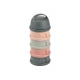 Béaba Súprava téglikov na sušené mlieko / desiatu Mineral Grey / Pink