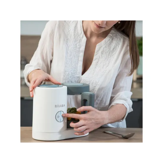 Parný  varič + mixér BABYCOOK Neo Grey White