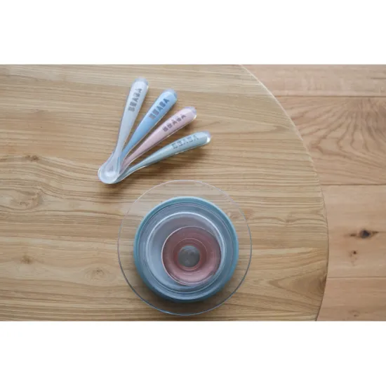 Silikónové lyžičky sú šetrné k detským ďasnám, určené pre najmenšie detičky. 