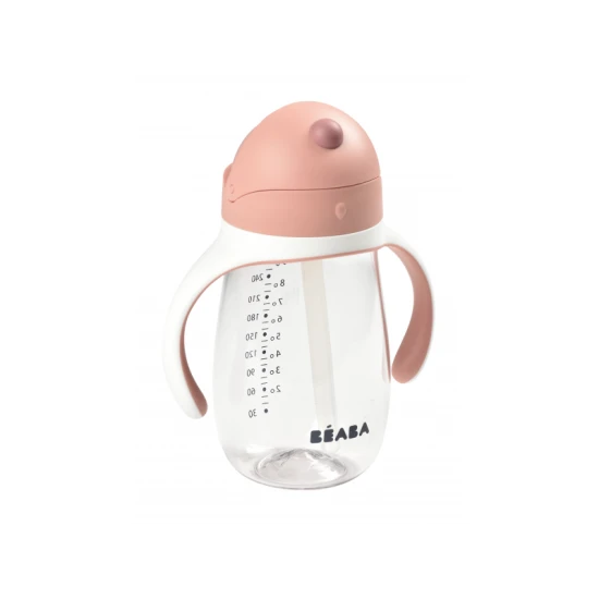 Béaba Hrnček so slamkou 300ml Old Pink