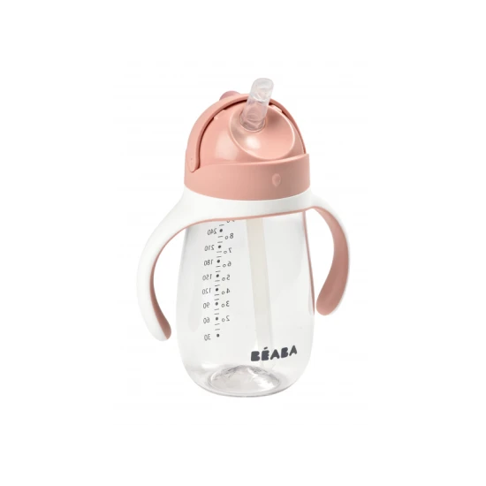 Béaba Hrnček so slamkou 300ml Old Pink