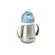 Hrnček termoizolačný so slamkou nerez 250ml Blue