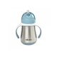 Béaba Hrnček termoizolačný so slamkou nerez 250ml Blue
