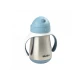 Béaba Hrnček termoizolačný so slamkou nerez 250ml Blue
