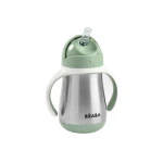 Termoizolačný hrnček so slamkou 250 ml Sage Green