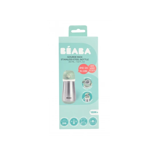Béaba Hrnček termoizolačný nerez 350ml Sage Green