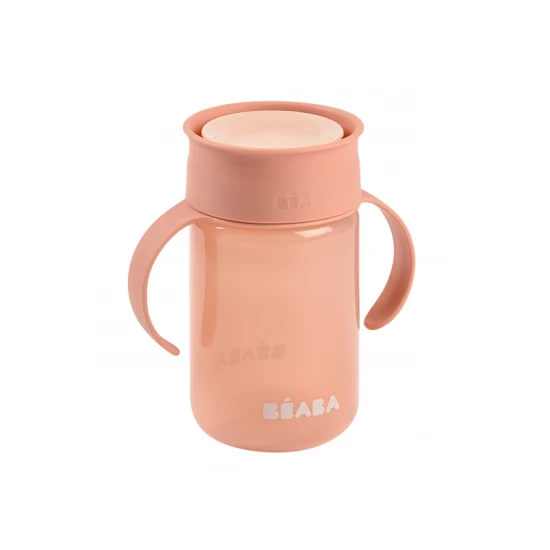 Béaba Hrnček trénovací 360° Pink 340 ml 12m+