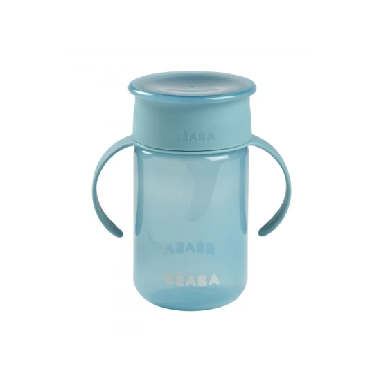 Béaba Hrnček trénovací 360° Blue 340 ml 12m+