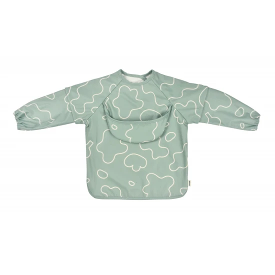 Béaba Podbradník 2v1 s odnímateľnými rukávmi Sage Green
