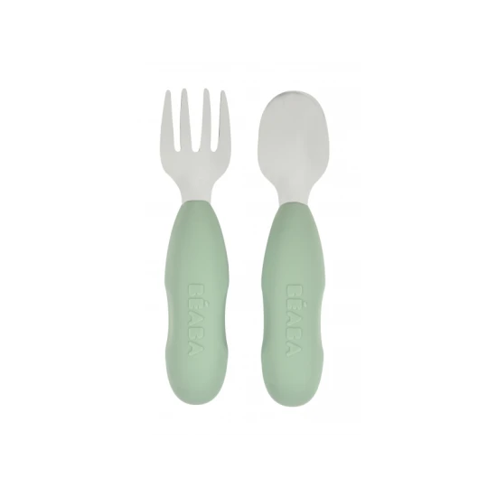Béaba Prvý trénovací príbor 2-dielny Sage Green