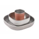 Béaba Jedálenská sada nerez 3-dielna Terracotta