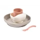 Béaba Jedálenská sada silikónová 4-dielna Terracotta / Gazelle