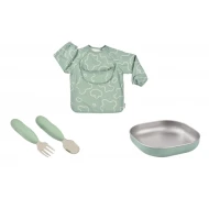 Jedálenská sada pre najmenších Sage Green