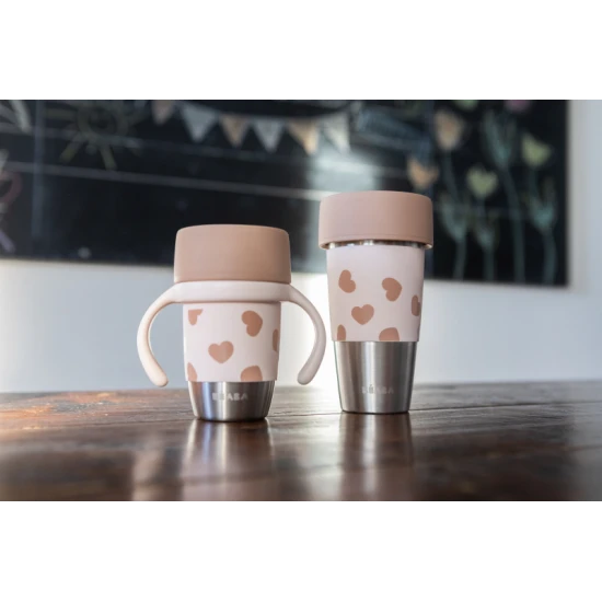 Beaba Hrnčeky nerezové 2 ks Mini & Me BigLove