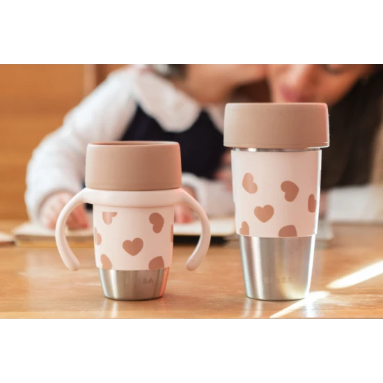Beaba Hrnčeky nerezové 2 ks Mini & Me BigLove