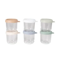 Tégliky na jedlo sklenené 6x 250 ml Natural