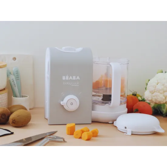 Parný varič + mixér BABYCOOK Express Velvet Grey