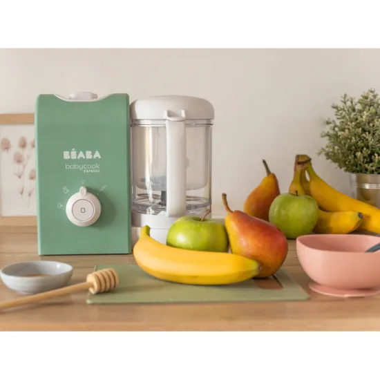 Parný varič + mixér BABYCOOK Express Sage Green