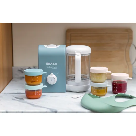 Parný varič + mixér BABYCOOK Express Baltic Blue