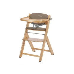 Timba stolička rastúca Natural Wood s podložkou
