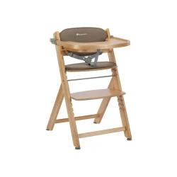 Timba stolička rastúca Natural Wood s podložkou
