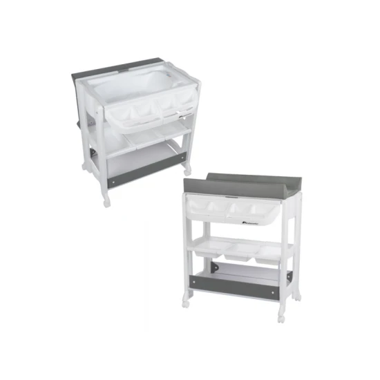 Prebaľovací pult s vaničkou Rosie Mineral Grey – BebeConfort 2905085210BC