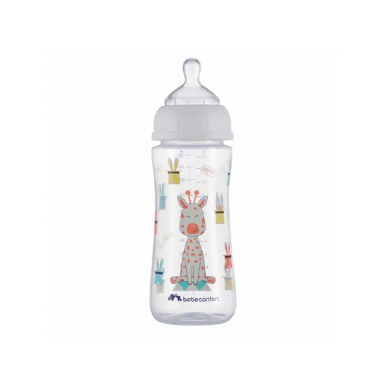 Dojčenská fľaša Emotion 360ml 6m+ White