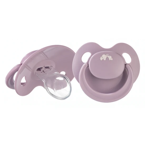 Cumlík silikónový Physio Air Eco 2ks 0m+ Pink/Lavander – BebeConfort 3104201230BC