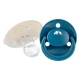 Cumlík silikónový symetrický Eco 2ks 0m+ Sand/Blue – BebeConfort 3104202240BC