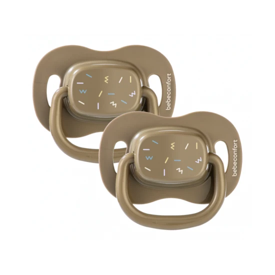 Cumlík silikónový symetrický 2ks 6m+ Green – BebeConfort 3104202390BC