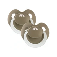 Cumlík silikónový Physio Air Eco svietiaci 2ks 6m+ Green