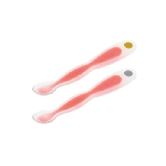 Lyžičky s tepelným senzorom 2 ks Red – BebeConfort 3105206400BC