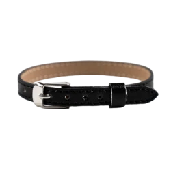 Čierny náramok na prívesky KLASIK