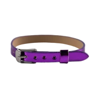 Tmavofialový náramok na prívesky METALIC