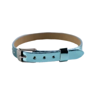 Modrý náramok na prívesky METALIC