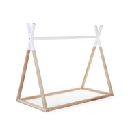 Detská posteľ Tipi – stanová konštrukcia Natural White 70×140 cm