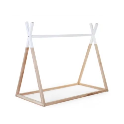 Detská posteľ Tipi – stanová konštrukcia Natural White 70×140 cm