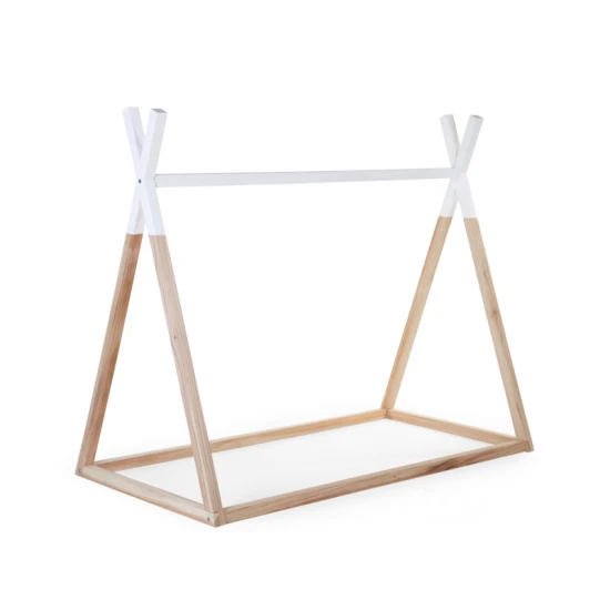 Childhome Natural White 70×140 cm – detská posteľ Tipi z bukového dreva