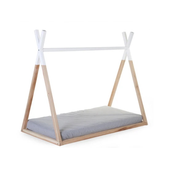 Childhome Natural White 70×140 cm – detská posteľ Tipi z bukového dreva