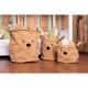 Childhome Teddy Beige 3 ks – sada 3 plyšových úložných košíkov Teddy