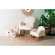 Childhome Teddy Off White 3 ks – sada 3 plyšových úložných košíkov Teddy